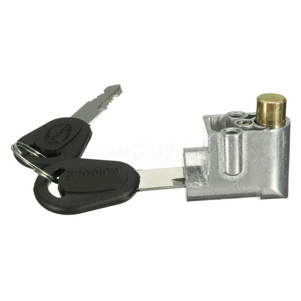 New Battery Safety Pack Box Lock W/2 Key Ignition Lock Metal For Motorcycle E-Bike Scooter Lgnition Switch Battery Safety Box