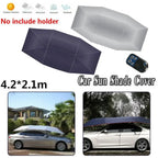 Super Large Car Sunshade Umbrella Fully Automatic Folding Roof Summer Sunscreen Shed Remote Control Portable Canopy Cover Amagi