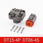 DT13-2P Dechi type automotive waterproof connector DT15-4P PCB panel pin socket plug DT06-6S