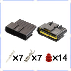 7Pin Connector Waterproof 2.2mm Male Female Connector Auto Wiring Harness Cable Plug for Nissan 6098-0148 6920-0083