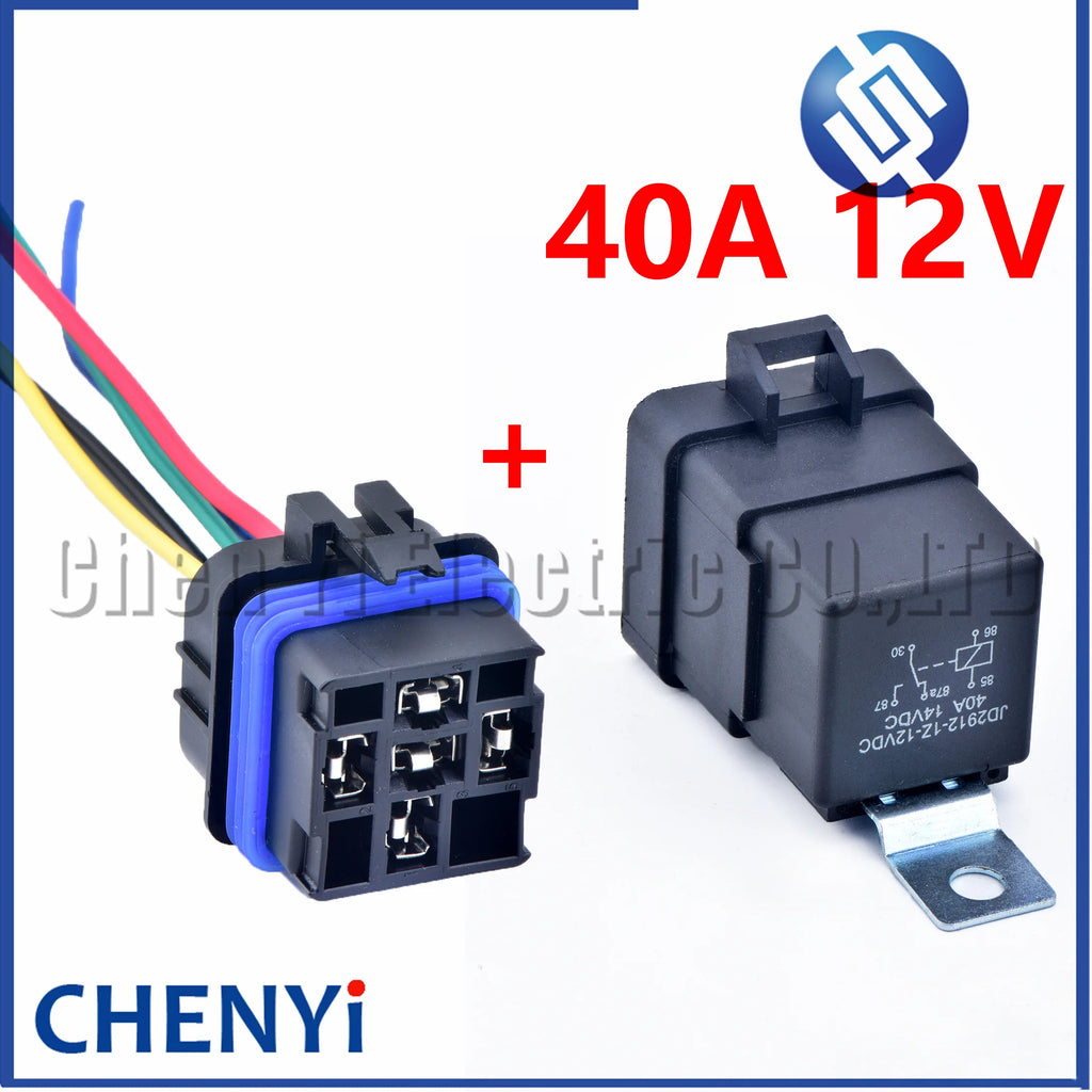 5 Pin Automotive Waterproof Wiring Connector Plug Socket 12V 24V 40A 80A relay 12077951 12065686 For Boat Auto Fan Car Relay