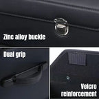Car Trunk Organizer Organizers And Storage Suv Faux Leather Foldable Trunk Multi-Compartment Adjustable Auto Grocery Storage Box
