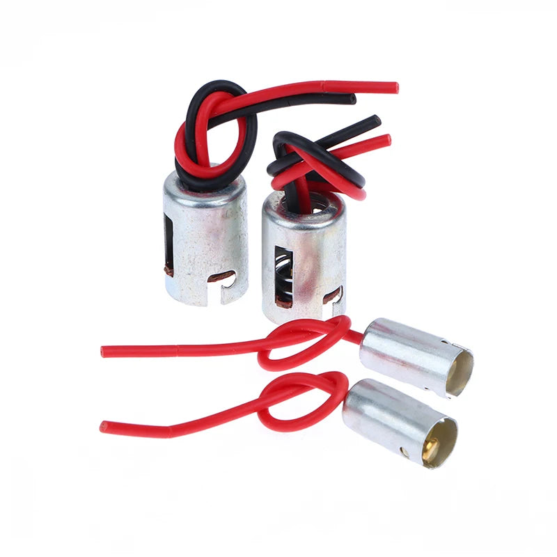 2Pcs BA15S BA15D BA9S T9 Car Brake Light Turn Signal Lamp Holder Bulb Socket Halogen Headlamp Pigtail Connector Holder