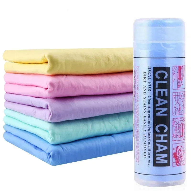 Thickened Large PVA Deer Skin Towel Car Wash Towel Pet Absorbent Towel Hair Dryer Home Car Cleaning Cloth Soft Surface Wipe Amag