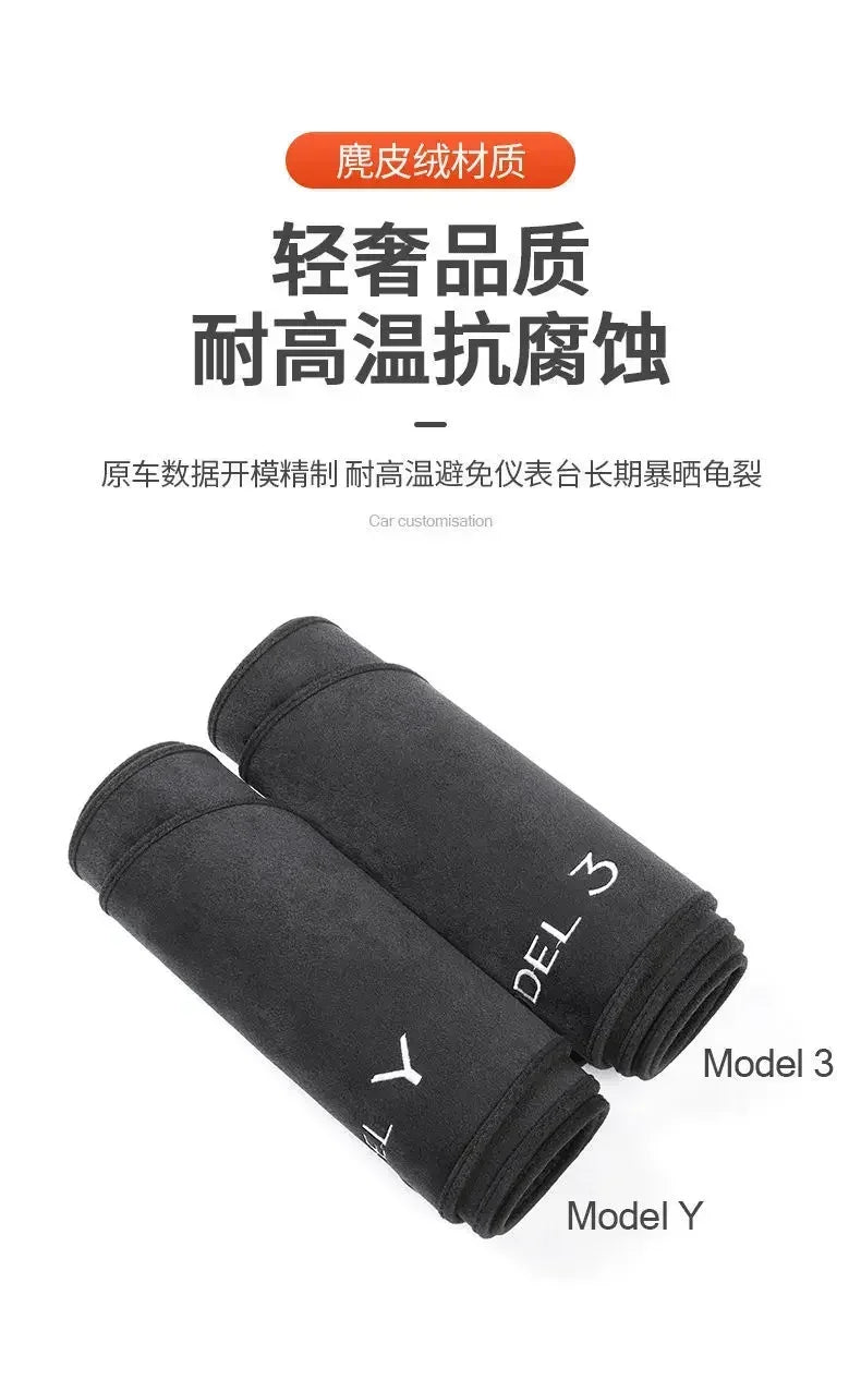 Model3 Highland 2024 Suede interior Accessories For Tesla Model 3 Y 2022 Dashboard Panel Pad Dash Board Sunshade Protector Cover