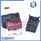 Brown 48 Pin way Receptacle Hybrid Modular Wiring Plug ECU connector With Pins 64320-3319 64319-1301 643201319