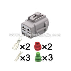 5-Pin Connector Waterproof 2.2mm 4.8mm Male Female Connector Auto Wire Harness Cable Plug for Toyota 6188-0091 6189-0166
