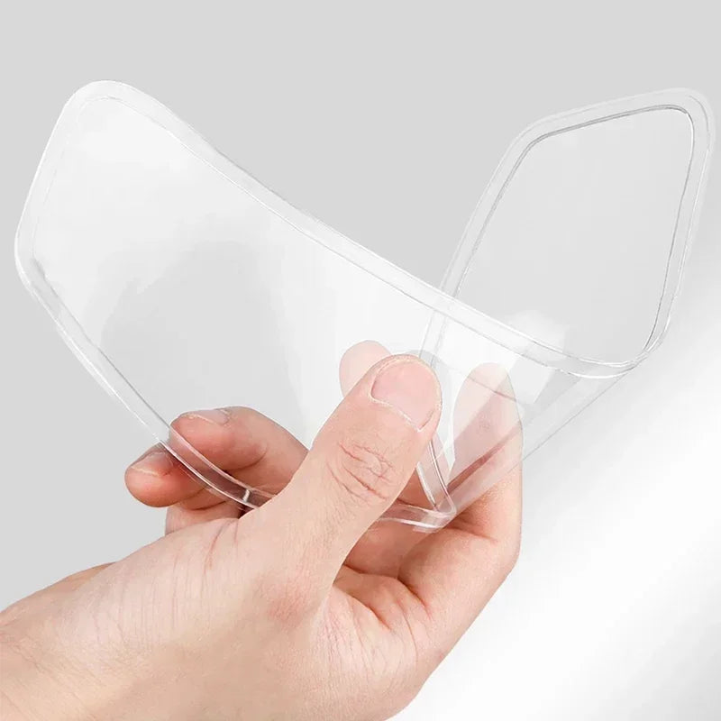 Crystal-Clear Helmet Anti-Fog Film–Nano Rain-Repellent Visor Shield for Day/Night Riding, Zero Distortion, Easy DIY Application
