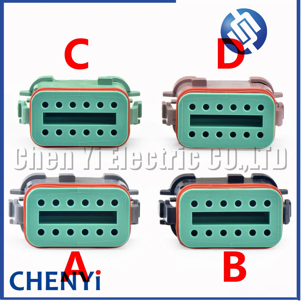 12 Pin Auto waterproof connector plug DT06-12SA-CE05 DT06-12SB-CE05 DT06-12SC-CE05 DT06-12SD-CE05 DT06-12SA-CE11 DTF13-12P