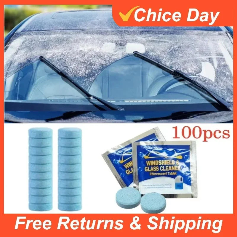 Effervescent Auto Glass Cleaner Tablets for BMW/Audi/Toyota – Windshield Wiper & Toilet Stain Remover, Universal Car Care Amagi
