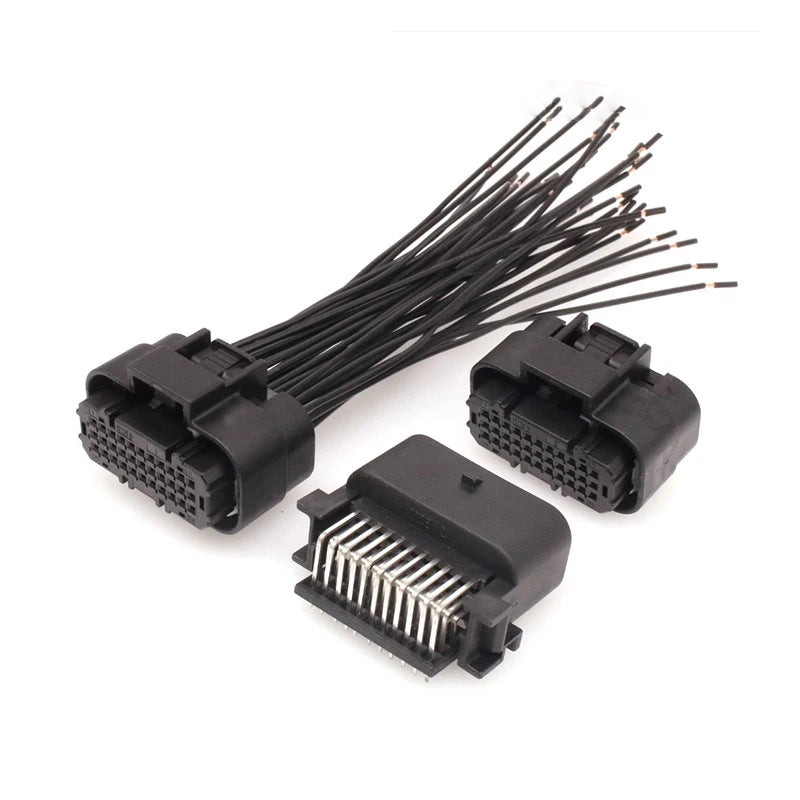 DJ7332Y-0.6-21 waterproof 33-hole ECU connector 1554461-2 car male and female plug 1554461-1