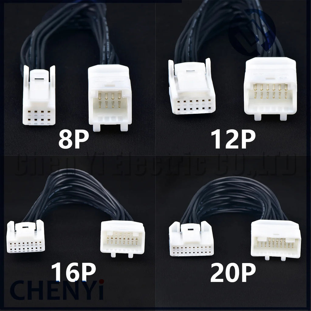 8/12/16/20/24/28/32/40 Pin Car Navigation Automotive Audio vehicle central control Connector Male and female 20cm extension plug