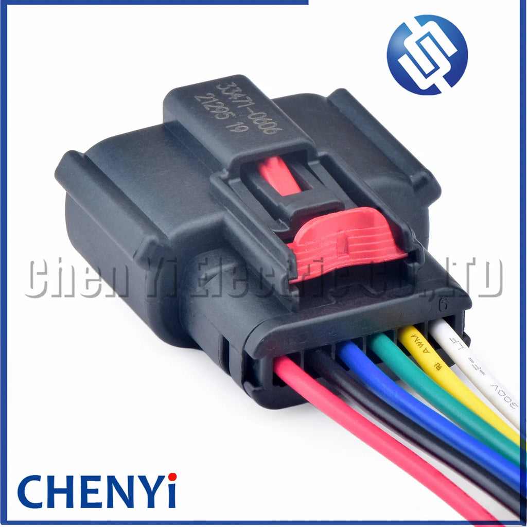 6 Pin 33471-0601 334710651 33471-0616 vehicle speed Accelerator pedal connector Tail Light plug pigtail For Ford Buick Chevrolet