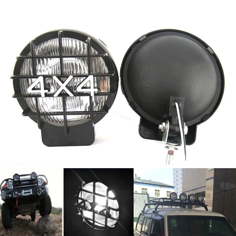 1X 5.5" 4X4 Round Off Road White Driving Halogen ATV Fog Light Lamp Spotlight