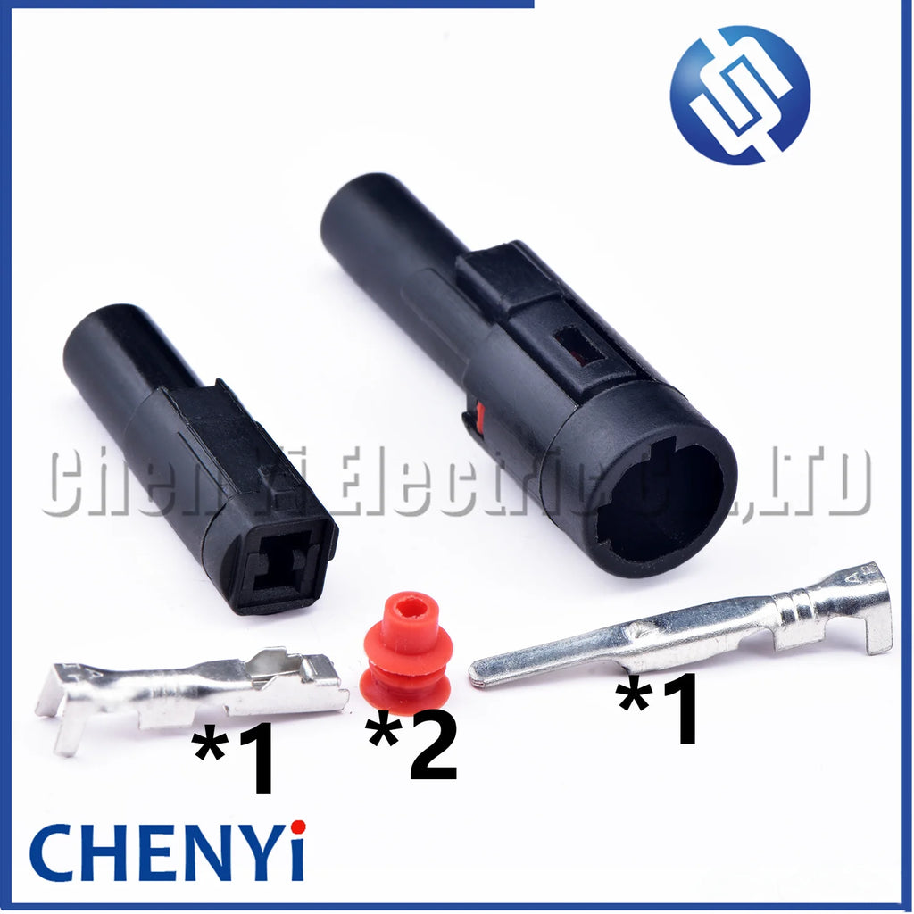 5 sets 1 Pin Automotive waterproof connector male or female Electrical Wiring Harness Plug FW-C-1M-B FW-C-1F-B