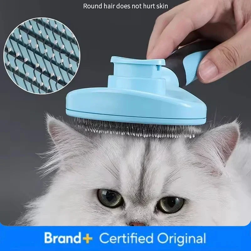 Pet Dog Brush Cat Comb Self Cleaning Pet Hair Remover Brush For Dogs Cats Grooming Tools Pets Dematting Comb Dogs Amagi