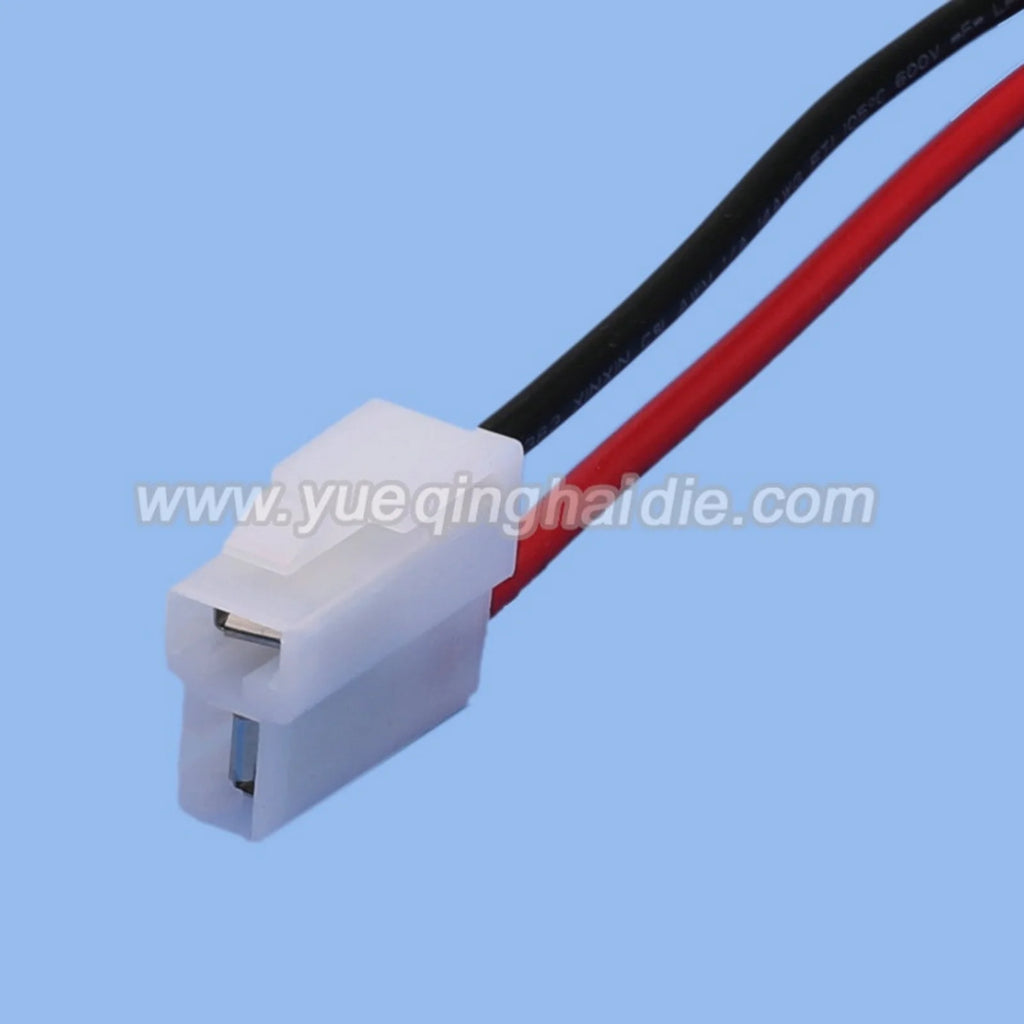 2 Pin 6.3mm Female Automobile Electrical Wire Connector White Wiring Socket Plug With Harness 7122-2128 7123-2228
