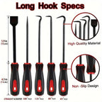 11Pcs Oil Seal O-Ring Gasket Remover Hand Tools with Bag Car Auto Pick Hook Puller Remover Tire Stone Cleaning Maintenance Amagi