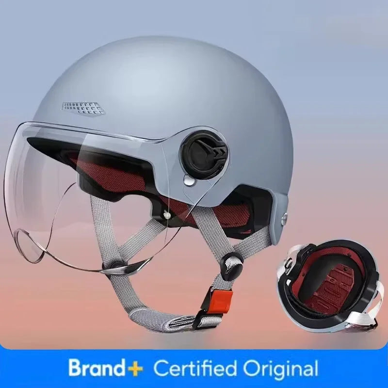 Unisex Electric Vehicle Riding Half Helmet Summer Children's Safety Helmet Protective Gear for Men And Women Amagi