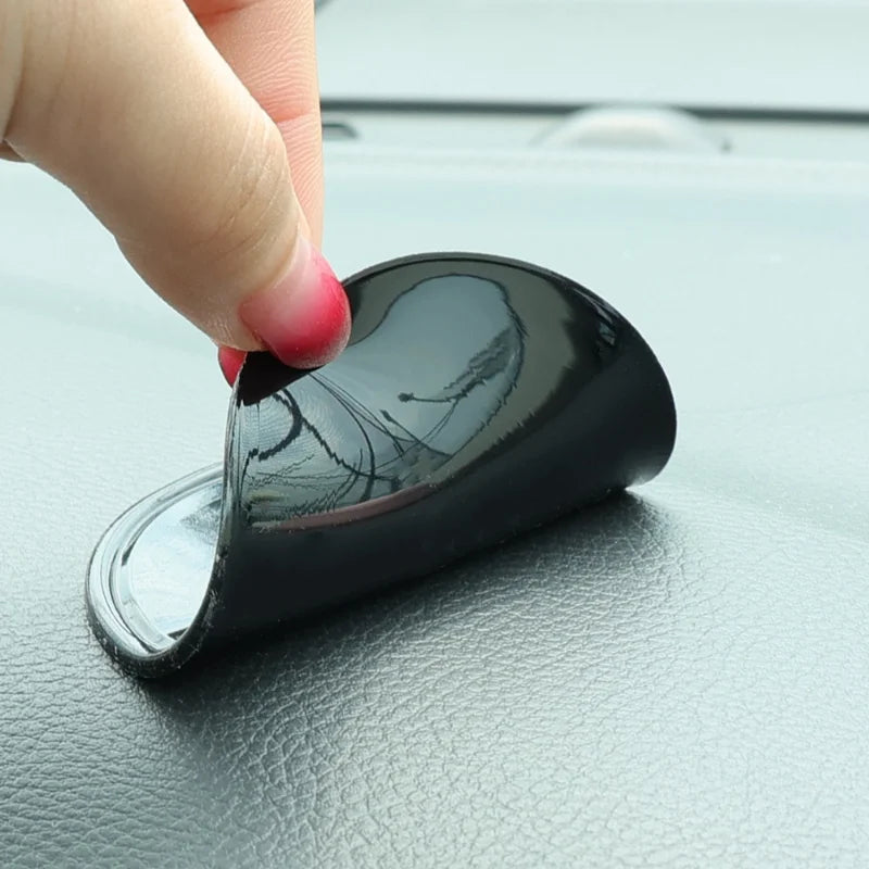 Car Non-slip Mat Silicone Round Anti-skid Toy Pad Gel for Mobile Phone Key Holder Sticker Pad Interior Accessories