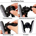 Car Phone Holder Women Diamond Crystal Car Air Vent Mount Clip Mobile Phone Holder Stand in Car Bracket Interior Amagi