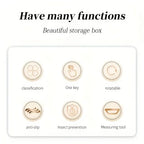 6-Compartment 360° Rotating Airtight Food Storage Container - Moisture-Proof for Cereal, Candy, Rice - Kitchen Pantry Organizer