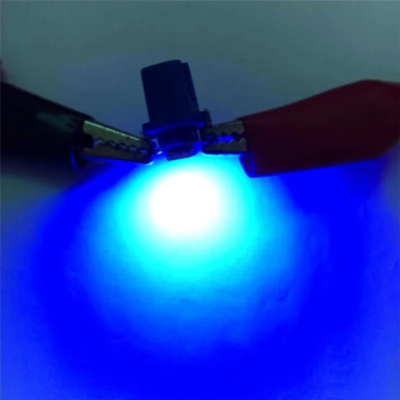 T5 LED Car Bulbs B8.5d Auto Car Dashboard Speed Lights Bulb Car Interior Lamp Accessories Dashboard Side Switch Lamps 12V