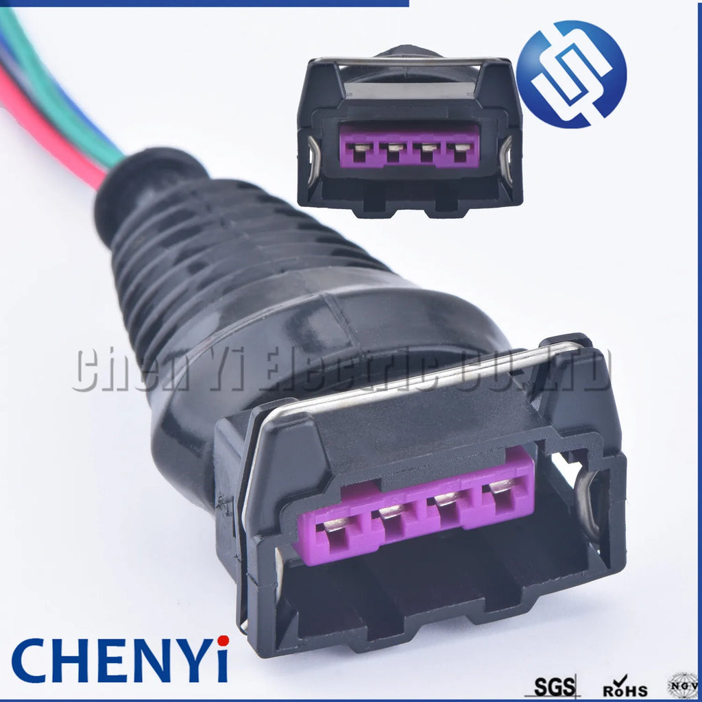 4 Pin auto waterproof wire harness cable sealed connector EFI female EV1 fuel Injector Ignition Coil plug Connector 282192-1