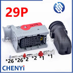 29 Pin Female Car ECU Connector Black Waterproof Wiring Plug 2-1823402-1 2-1823403-1 1823404-1 With Pins