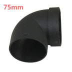 75mm Diesel Air Heater Pipe L-shaped Connector Air Ducting Pipe Elbow Outlet Connector High Temperature Resistant