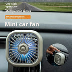 Mini Car Air Outlet Cooling Fan Adjustment Powerful USB Light Creative Low Noise Multi-function Mini Interior Fan Cooler Amagi
