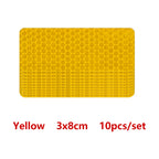 10pcs Car Bumper Reflective Safety Strip Sticker Warning Reflector Tape Auto Car Accessories Exterior Interior Reflector Sticker