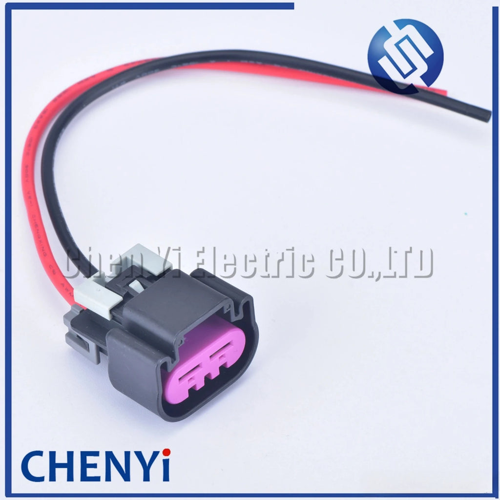 2 Pin 6.3mm Automotive Waterproof Connector Sensor Plug Electrical Auto Fan Cable Wire Socket 15454358 With wire or with Pin