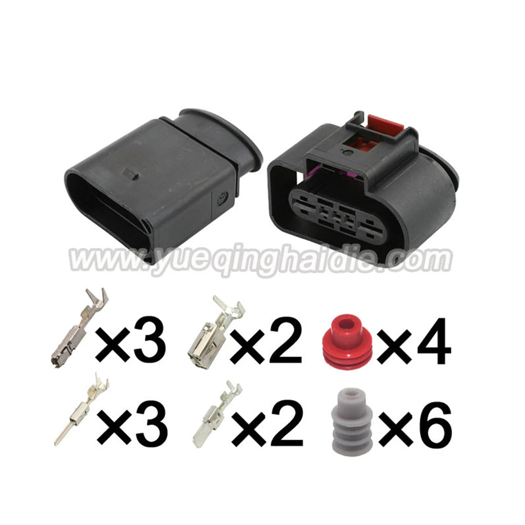 5Pin Connector Waterproof 1.5mm 6.3mm Male Female Connector Auto Wire Harness Cable Plug for VW Lavida Skoda 1K0919230 1K0919231
