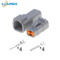 Automotive connector DTM04-4P waterproof plug-in, male and female excavator 4-hole DTM06-4S plug