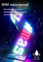 Devil Eyes LED Matrix Display Flexible Pixel Screen APP Controlled Scrolling Car Truck Window Light Panel Waterproof DIY Amagi