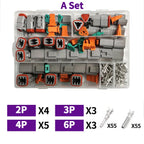 1/5 Boxes 250pcs Deutsch DT Series Waterproof Wire Connector Kit Automotive Sealed Plug with Pins DT06-2/3/4/6S DT04-2/3/4/6P