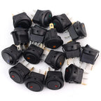 Automotive Rocker Switch 12V 3 Pin Cat Eye LED Light ON OFF Toggle Dash Replacement for Car Motorcycle Marine Boat RV Parts New