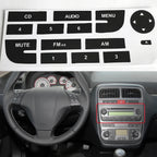 Car Front Radio Button Repair CD Decals Stickers Replacement For Fiat Grand Punto Car Radio Audio Button Repair Decals Stickers