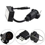 4 Pin Flat Plug To European 7 Pin Connector 4 To 7 Trailer Light Converter Electrical Adapter Socket Trailer Accessories