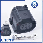 6 Pin female Automotive waterproof connector car tail light Wire harness Plug 4H0973713D 4H0 973 713D 4H0973713 4H0 973 713