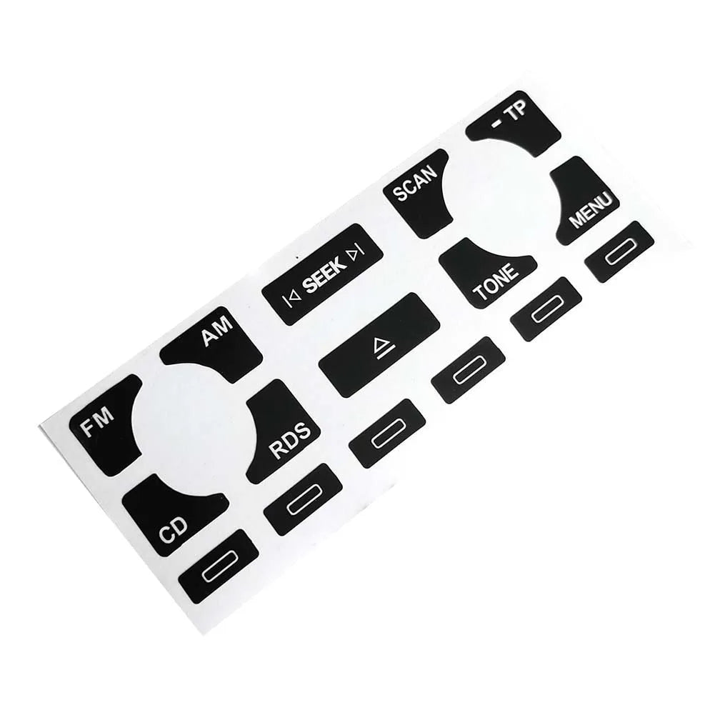 For A4 B6 B7 Radio Clima ESP Car Center Console Part Switch Button Repair Kit Sticker Decal Fix Faded Anti Scratch