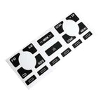 For A4 B6 B7 Radio Clima ESP Car Center Console Part Switch Button Repair Kit Sticker Decal Fix Faded Anti Scratch