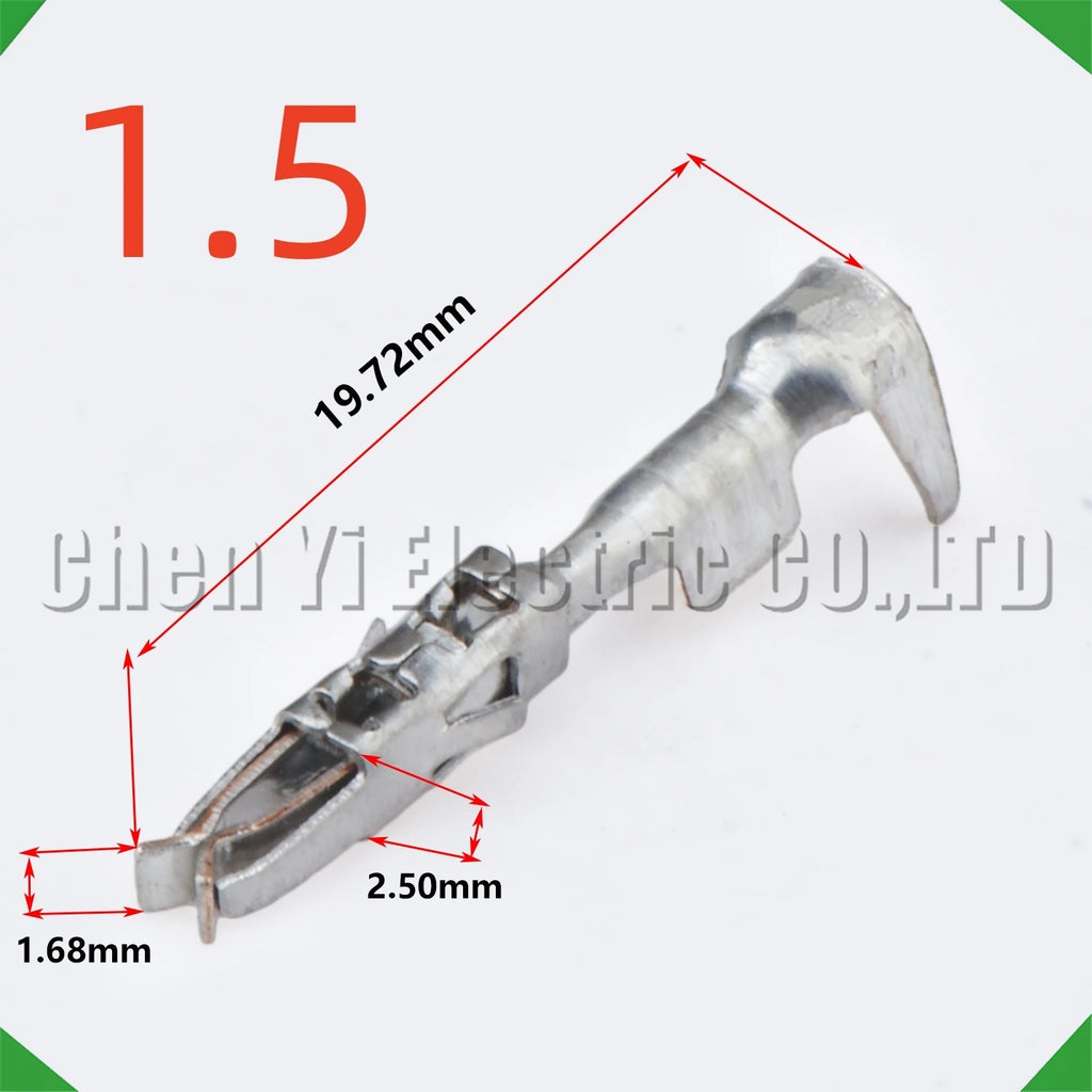 50 pcs 1.5 series Male or Female wire Crimp Pins For 964269-2 964274-2 1241380-1 Sheath...