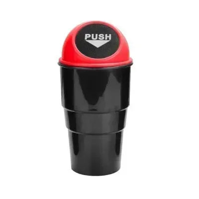 Round Car Trash Can with Lid, Car Garbage Box Car Door Trash Can Fashionable and Creative Water Cup Holder, Storage Bucket Amagi