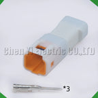 3 Pin Auto Waterproof Electronic Connector Wire Harness Butt Plug 03R-JWPF-VSLE-S 03T-J...