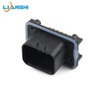 PCB board end connector 14-core bent pin holder all gold-plated new energy ECU waterproof connector 1-776266-1