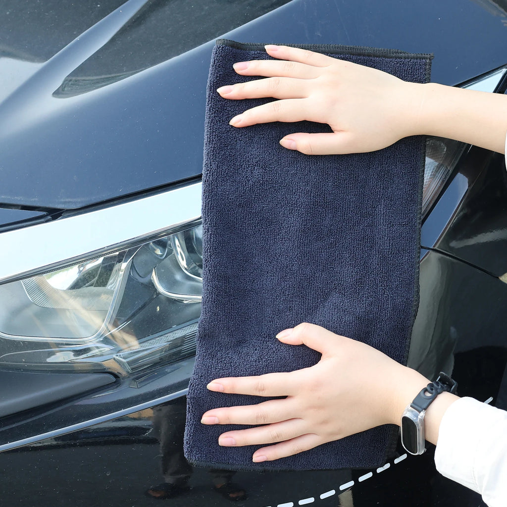 1-10pcs Absorbent Towel for Black Microfiber Car Wash Housework Cleaning Rags Cleaning Cloth Household Auto Washing Tools