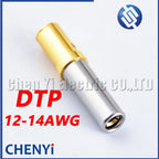 Pin Size 14AWG to 12AWG Automotive Terminal 0460-220-123 0462-210-1231 For Deutsch DTP series Stainless Steel Gold Plate