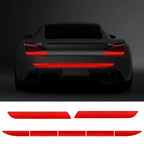 7Pcs Car Reflective Warn Strip Tape Bumper Safety Stickers Car Safety Mark Reflective Strip Car Trim Accessories